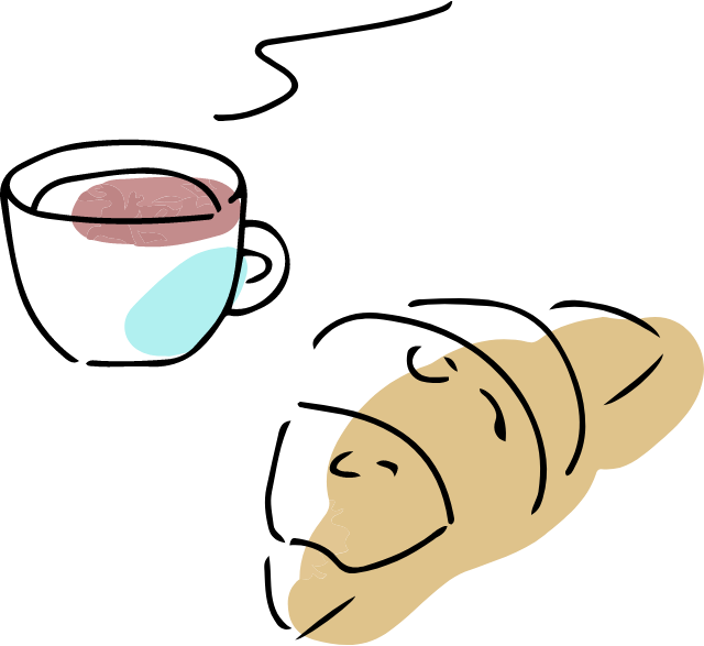 朝食のイラスト