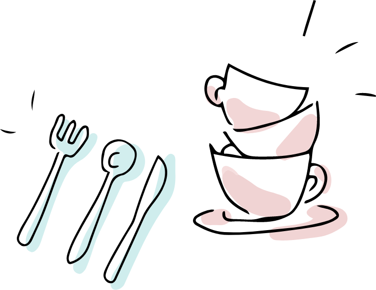 朝食のイラスト